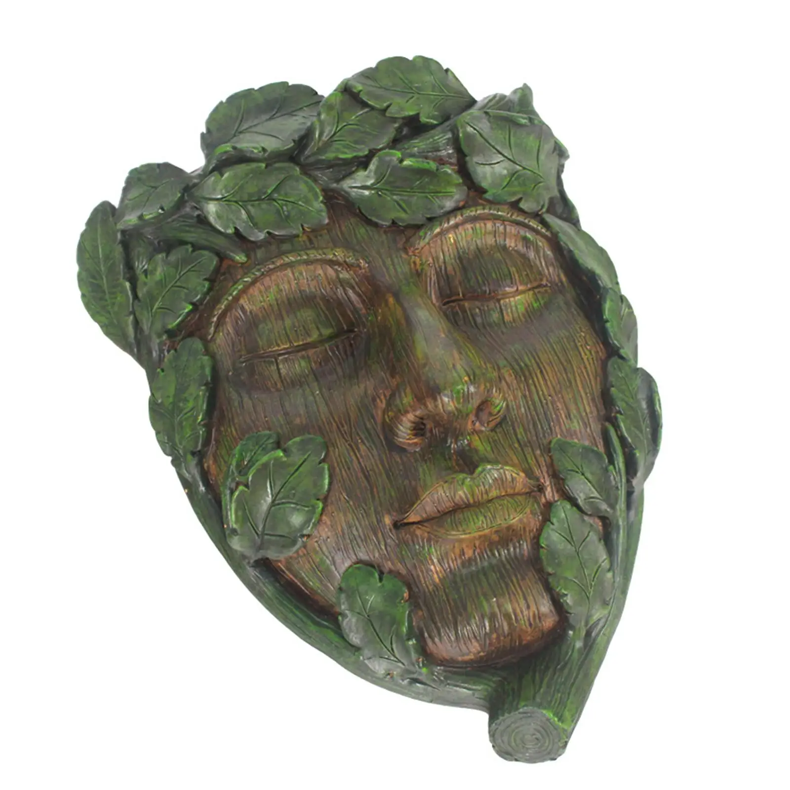 

Tree Face Sculpture Planter Resin Outdoor Decoration for Patio Outside Decor