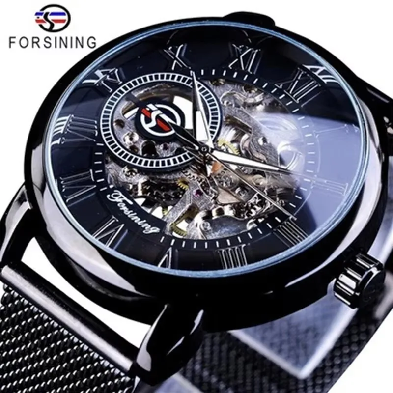 Unique and Stylish Men's Watch, Hollow Design, Creative Manual Mechanical Watch Popular Watches for Young Men and Students, Branded Watches. The First Choice for Gift-Giving Brands