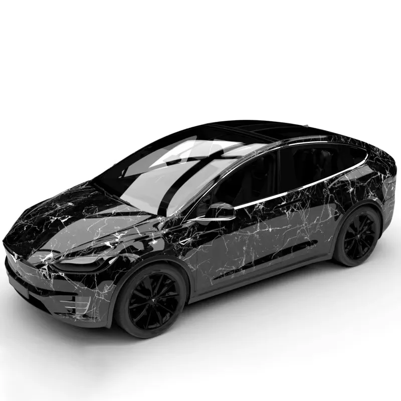 Car Sticker Personalize Design Marble Printing Vinyl Decorative Car Body Sticker Film for Vehicle Wraps