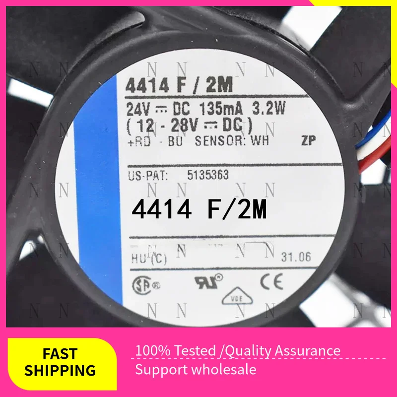 

YJJ для Ebmpaps инверторный охлаждающий вентилятор 0,13 А 3,2 Вт 24 В постоянного тока 4414F/2 м 120*120*25 запасные части