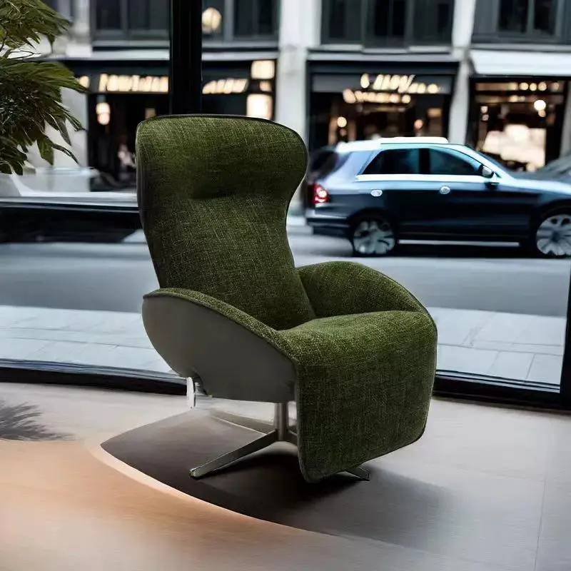 

recliner Italian light luxury designer living room balcony lunch break recliner single sofa chair