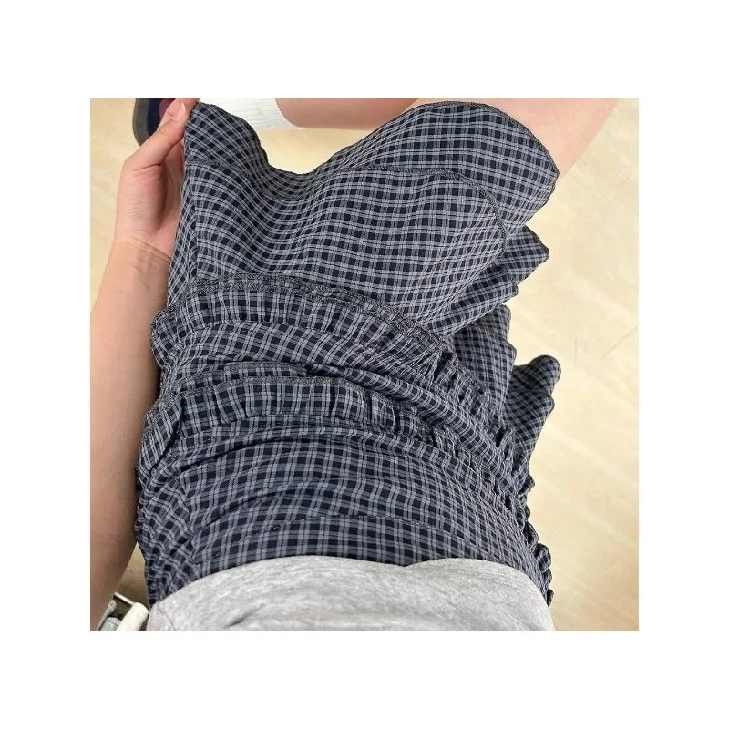 Spice Girl Retro Plaid Skirt 2026 Summer A Word Women's Skirt