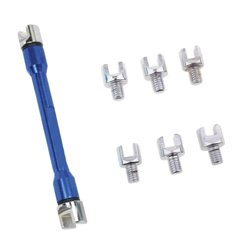 

Ключ для спиц ABXV-Spoke Wrench для мотоциклов, 5.4-6.8 мм, подходит для колес с 8 размерами ниппелей для спиц