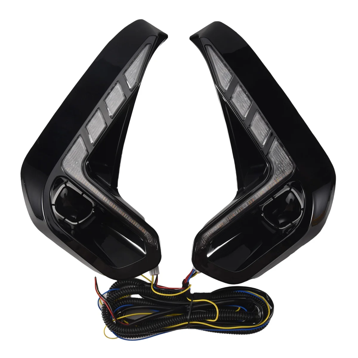 

A28K-for Toyota Hilux Revo 2020 2021 LED DRL Daytime Running Lights with Turn Signal Bumper Fog Light Driving Lamp