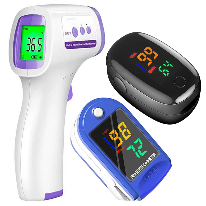 Multifunction Thermometer Three-color Backlit Display Forehead Thermometer Digital Display Infrared Alarm Human Body Thermometer