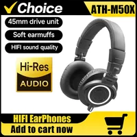 ATH-M50x ATHM50x ATH M50x Monitoreo de audio de estudio totalmente cerrado Auriculares plegables para música y juegos con cable desmontable