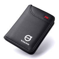 Car Emblem Soft Wallet Leather Mini Credit Card Purse Portable Small Wallet For Volvo XC60 V50 XC90 V40 XC40 V60 EX30 T6 V90 S60