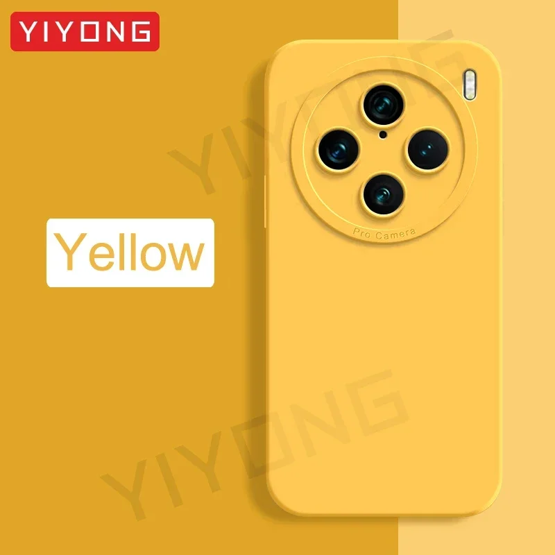Für VivoX100 Pro Fall YIYONG Seidige Gefühl Flüssigkeit Silikon Soft Cover Für VIVO X100 Ultra X200 Pro Mini VivoX200 Globale Telefon Fällen 3