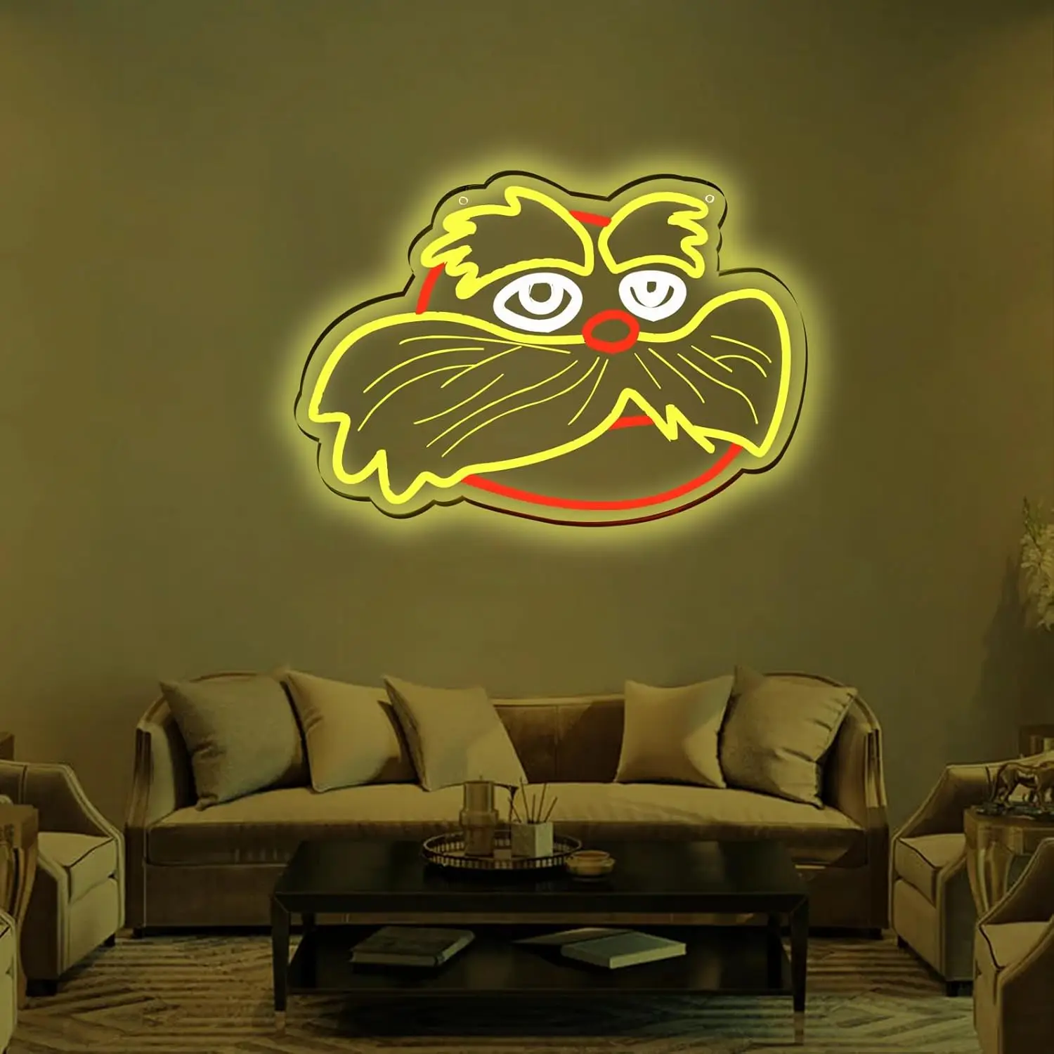 LED ضوء النيون قصة سحرية ضوء النيون جدار ديكور للرجل الكهف لعبة غرفة نوم حفلة بار نادي هدية للطفل USB بالطاقة #6