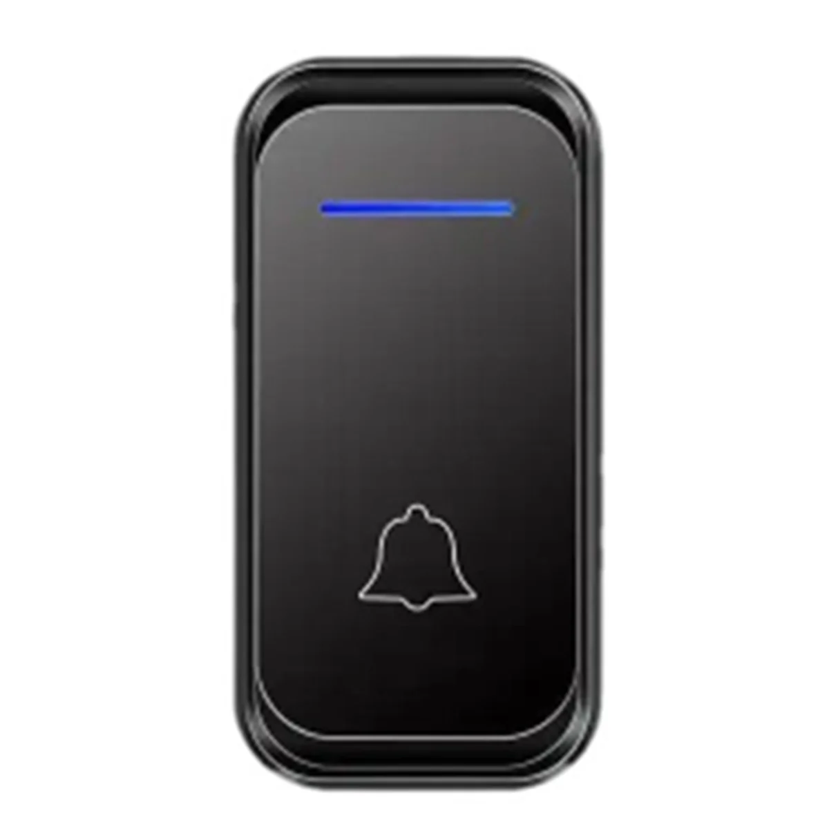 New Waterproof Wireless Doorbell Button Receiver Remote Intelligent LED Light Home Door Bell Wireless Chime US Plug