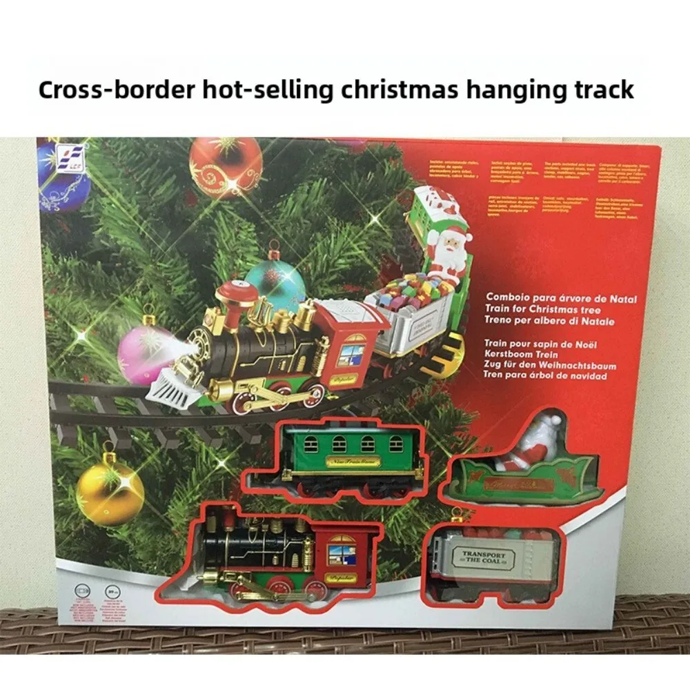 

Electric Sound and Light Train Hanging Tree Track Car for Holiday Christmas Decoration Kids Gift Toy with Durable Plastic Design