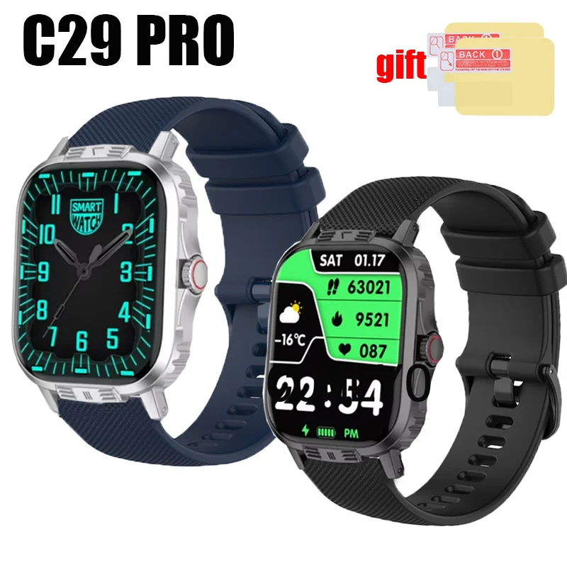 For C29PRO Strap smart watch Silicone Bracelet Band Screen Protector Film