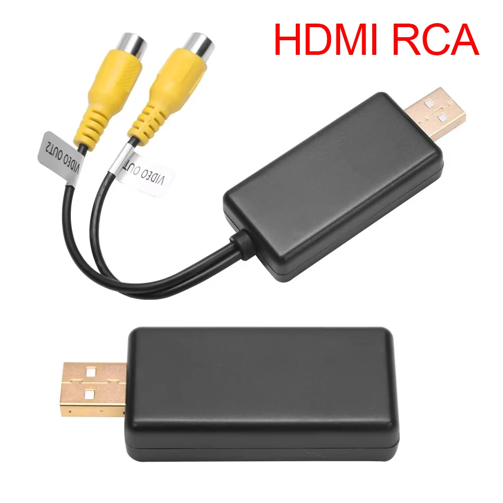 

Video Out Adaptor USB to HDMI CVBS RCA Media Output Adapter Cable For Headrest Back Rear Screen Car Stereo Radio