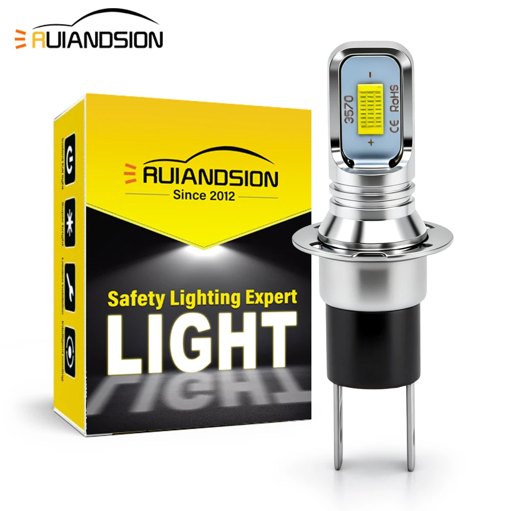 

Ruiandsion H3C LED Fog Lights Super Bright 1000Lm White 10-30V for Audi A4 B5 VW Golf 3/4 Old Classic Auto Aux Lamp 2Pcs