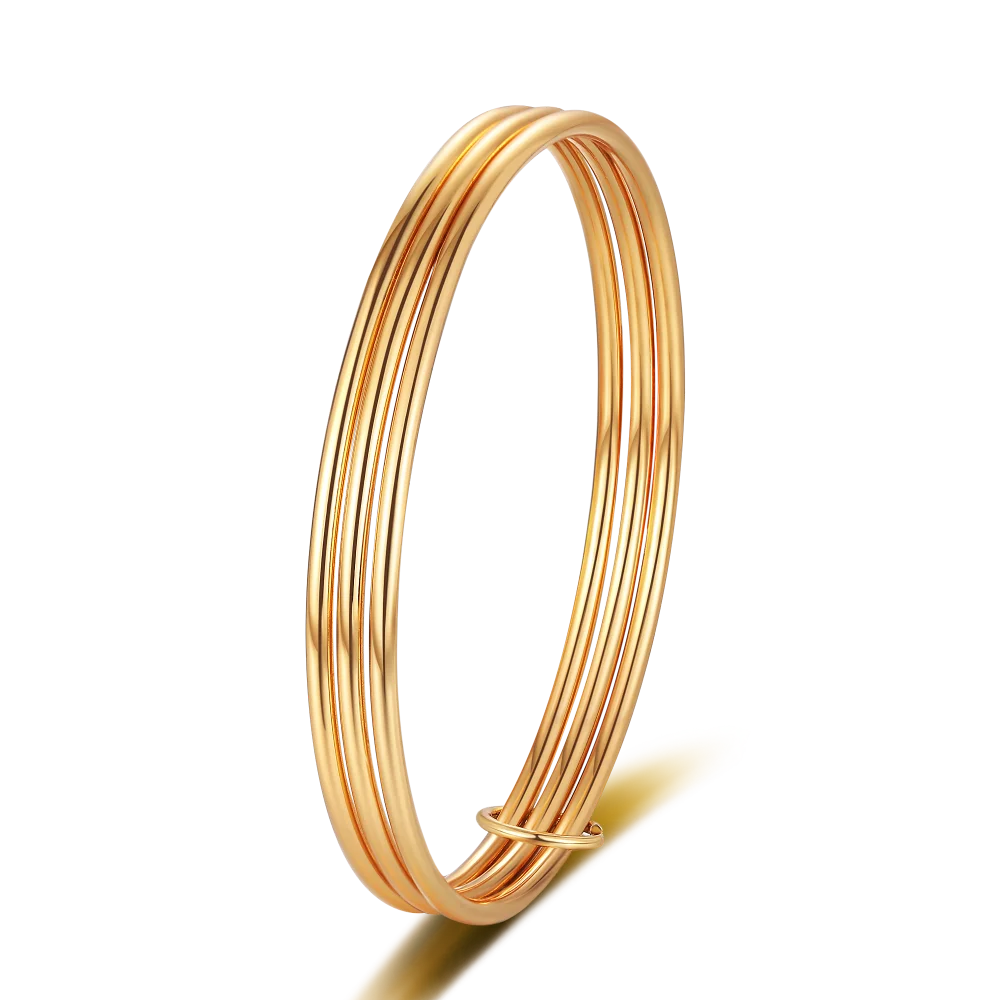 925 Sterling Silver 24k Gold Color Dubai Bangles Kids Ethiopian Bracelet Africa Arab Jewelry Gift Bangles 6cm Inside Diameter