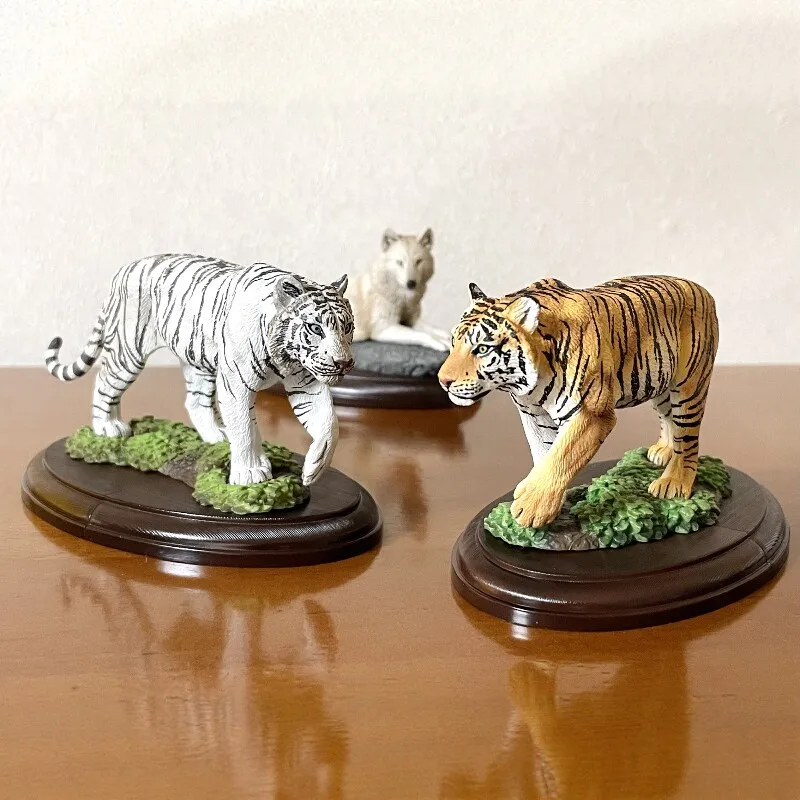Bandai Biological Encyclopedia Wild Cat Gashapon Tiger White Tiger Snow Leopard Manul Lizard Gecko Model Adult Collectors