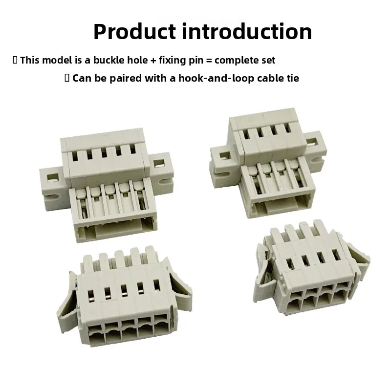 Spring type terminal block MCS pair connector 3.5mm hole plug pin holder 2-24P with snap butt