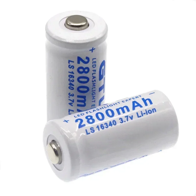 2024 hohe kapazidades 2800mah 3,7 V Li-Ion 16340 Batterien CR123A Batterie For LED Taschenlampe Fuer 16340 CR123A Batterie