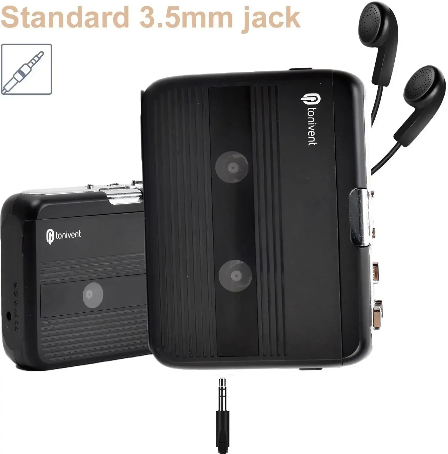 ポータブルスタンドアロンカセットプレーヤー Bluetooth カセットレコーダープレーヤー FM ラジオ自動リバース機能付き Bluetooth プレーヤー