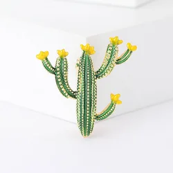 Dmari Women Brooch Fashion Brooch Pin Cute Cactus Lapel Pin Casual Jewelry Daily Accessories For Clothing
