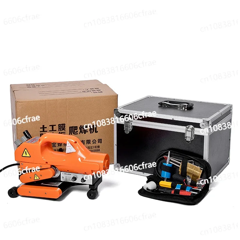 Anti-seepage Membrane Hot Melt Machine Tunnel Waterproof Board PVC Coil Double Track Automatic Creeping Welding Machine