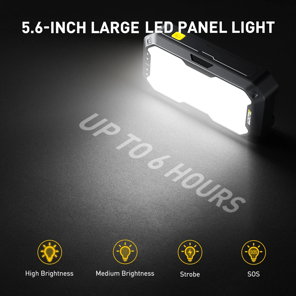 AUXITO 12V fuente de alimentación de arranque de emergencia multifuncional carga de arranque de coche portátil con lámpara LED 2000LM 3500A arrancador de batería