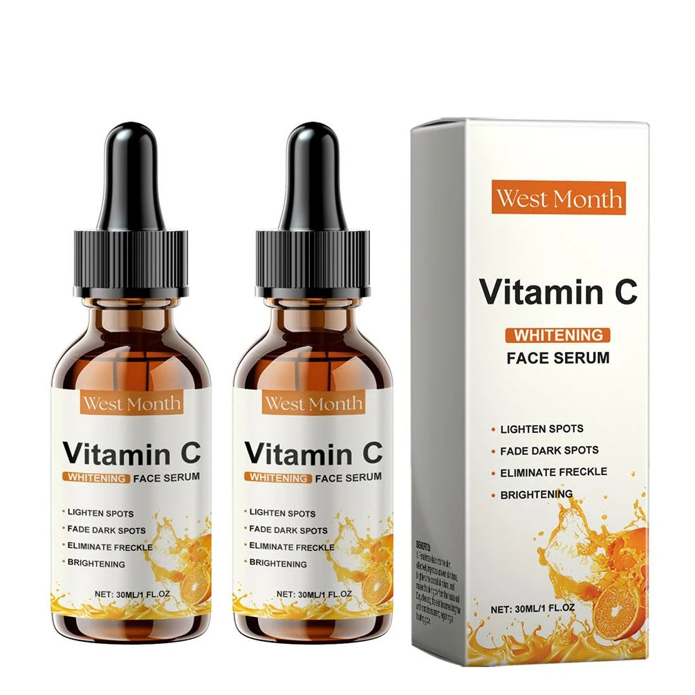 Vitamin C Facial Serum with Hyaluronic Acid Hydrate & Plump Skin, Boost Skin Moisturizing Repair Facial Essence Skin Care 30ml