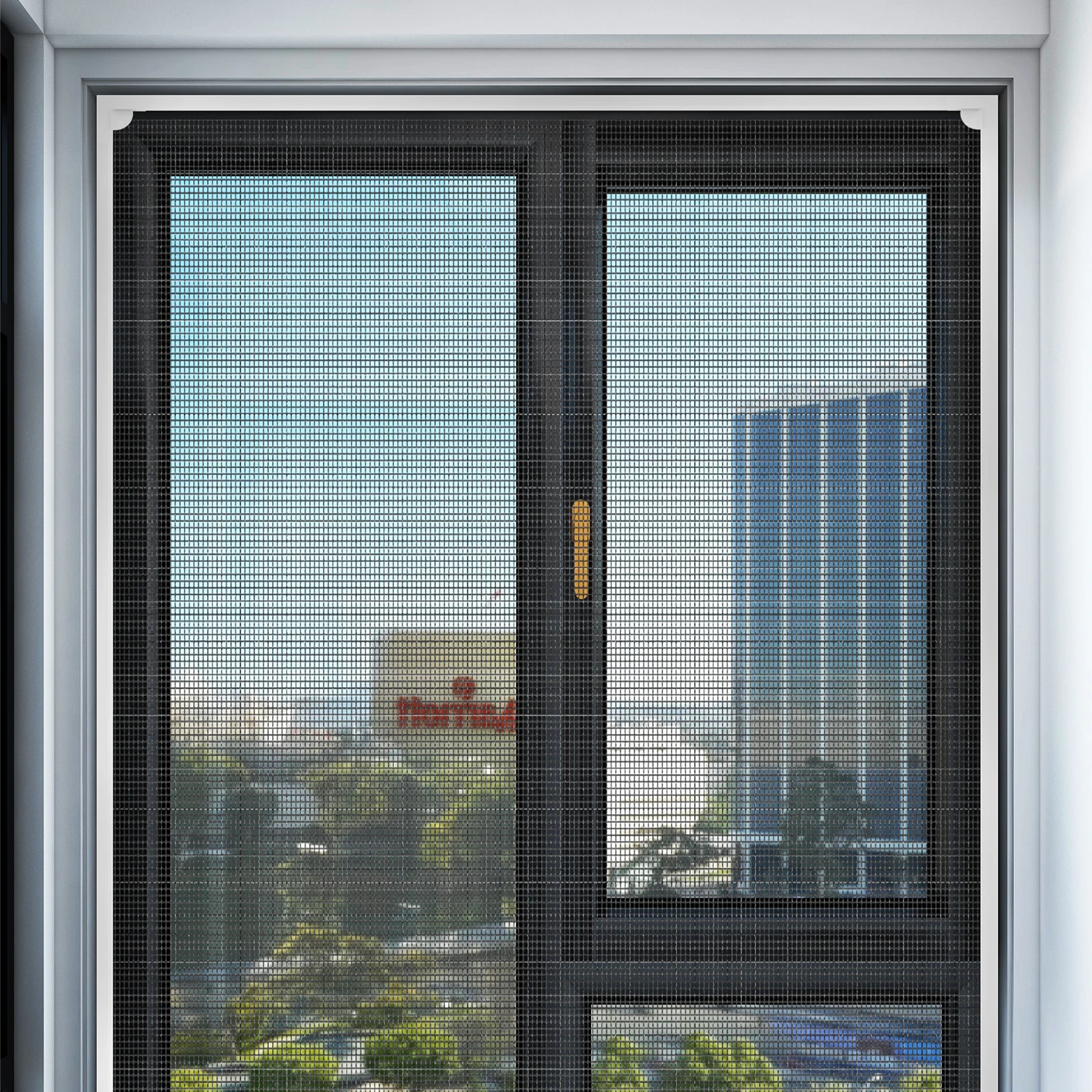 

Magnetic Screen Mesh Netting Protective Detachable Fiberglass House Window Cover Ventilation Universal Fit Easy Install For All