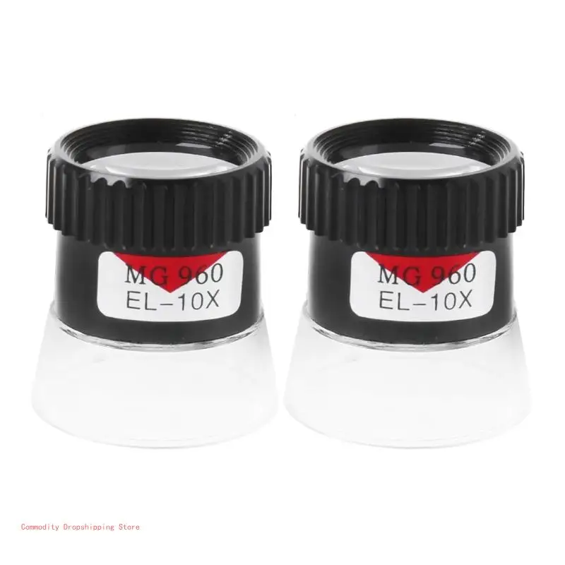 

Pocket Acrylic Magnifier Lens 10X Eye Magnifier Loupes Lens Jeweler Coin Stamp Monocular Glass Multipurpose