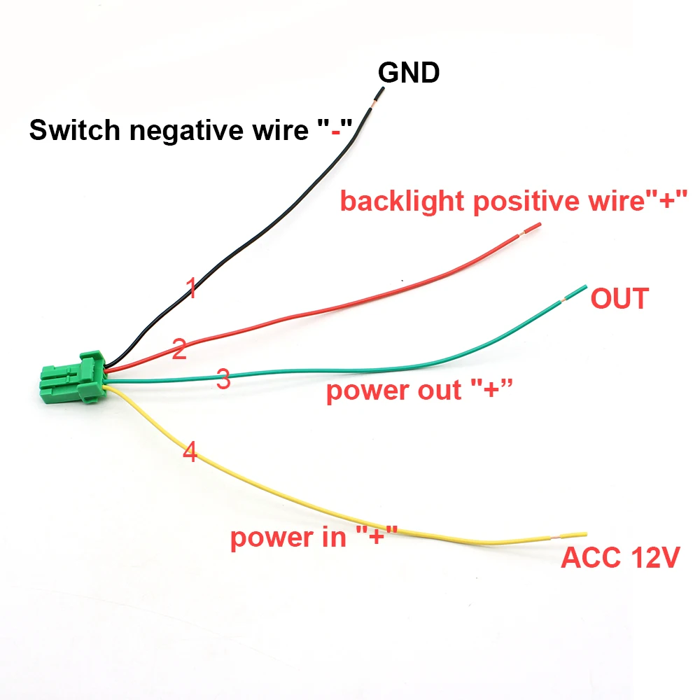 1Pc LED key switch power on off daytime running light DRL Mirror Switch Push Button For Mitsubishi Pajero V73 V93 V97 Lancer X