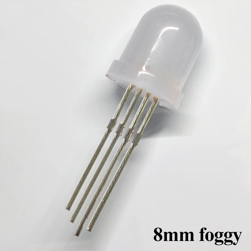 5v Ws2812 5mm Led Rgb Dip Diode Droomkleur Adresseerbaar Full Color Helder Diffuus Neon Pixel Licht Ws2812b Diy Drone Licht