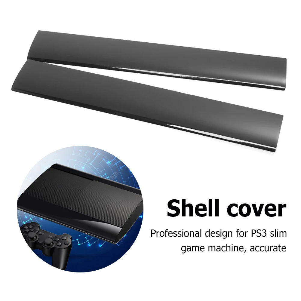 Front Housing Shell Case for PS3 Slim Console Repair Part Replacement Cover Left Right Faceplate Panel for Playstation 3 Slim