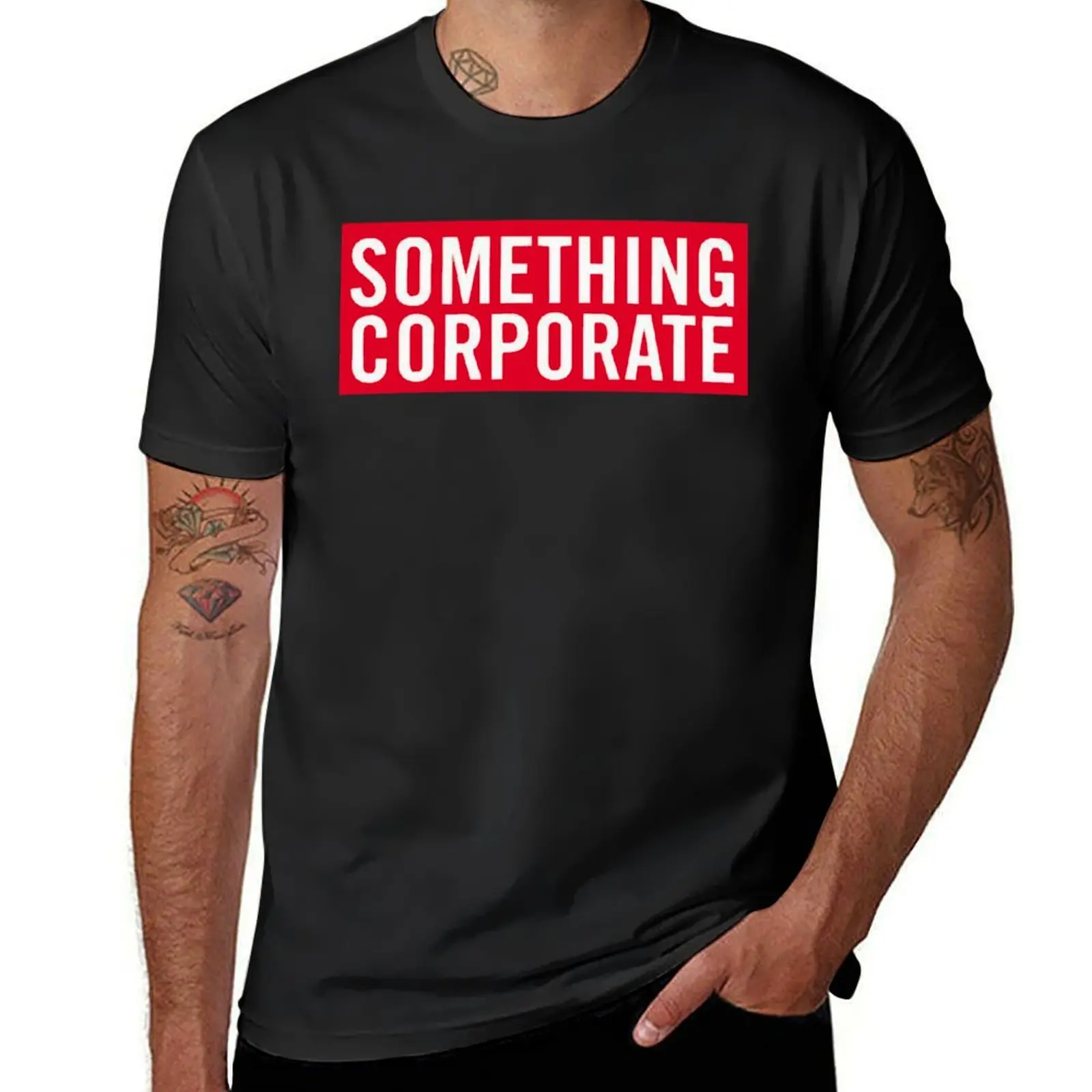 Something Corporate Band Logo T-Shirt graphics summer tops men graphic t shirts