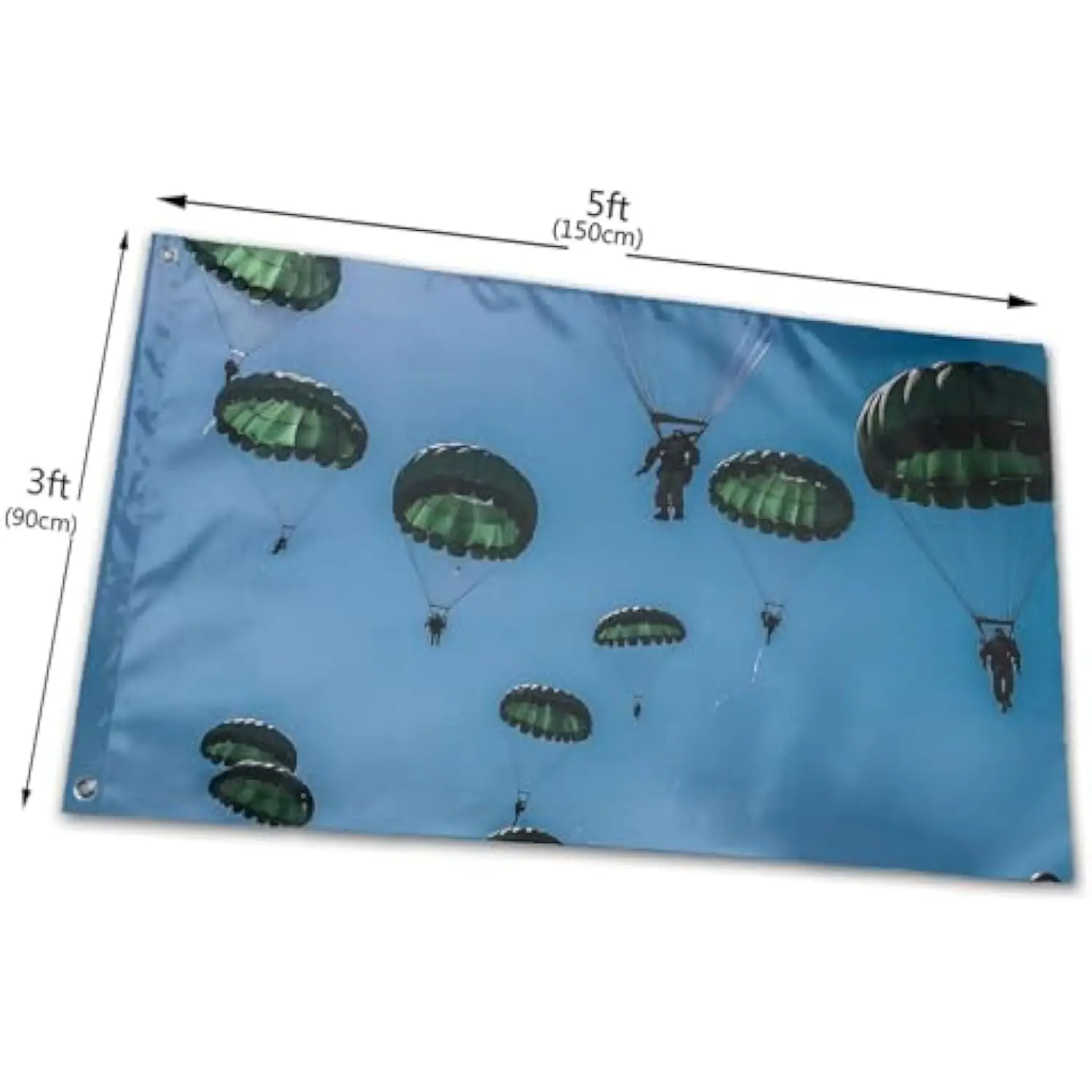 Paratrooper Skydiving Garden Flag Double Sided Welcome House Yard Banner Decor