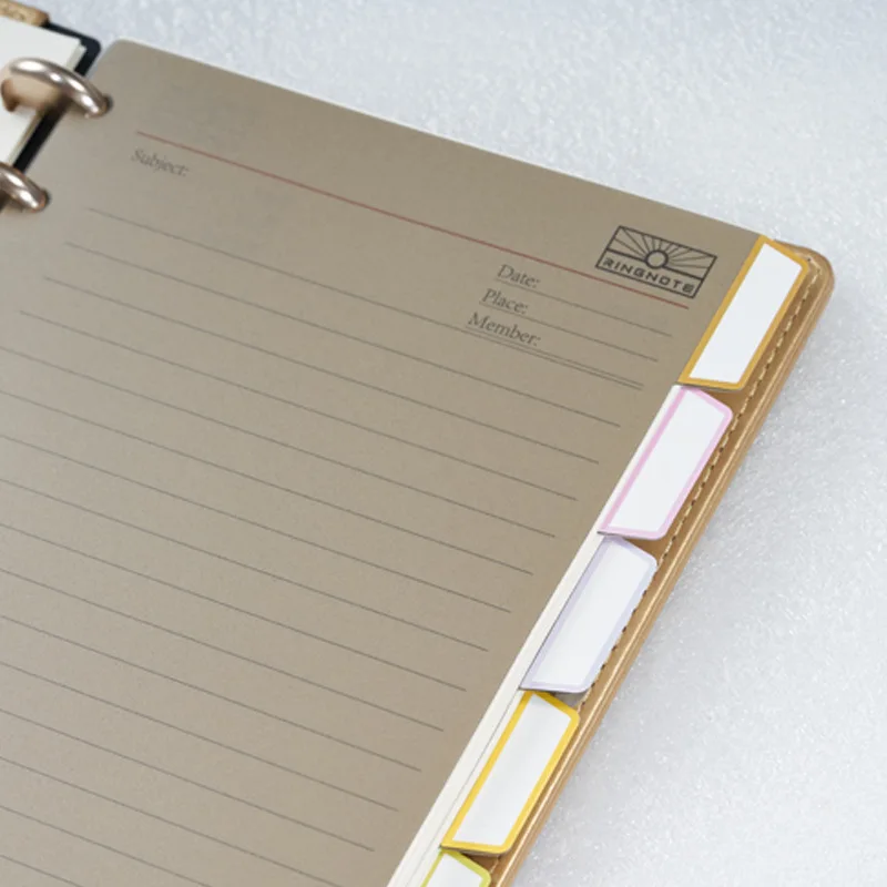 A4A5 Separation Page Index Page Classification Page Mushroom Hole Loose-leaf Book Separator Sheet Hand Account Separation Page