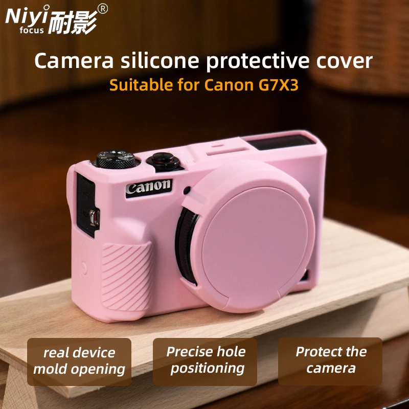 G7X3 Silicone Armor Skin Case Camera Bag Body Cover Protective Anti-drop for Canon Powershot G7X Mark III Vlog Camera Accessory
