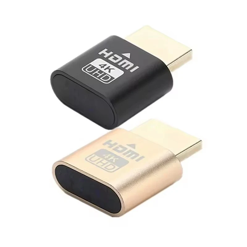 1-3pcs LED Display HDMI Virtual Display 4K HDMI DDC EDID Dummy Plug Display LED Cheat Virtual Plug HDMI Dummy Emulator Adapter