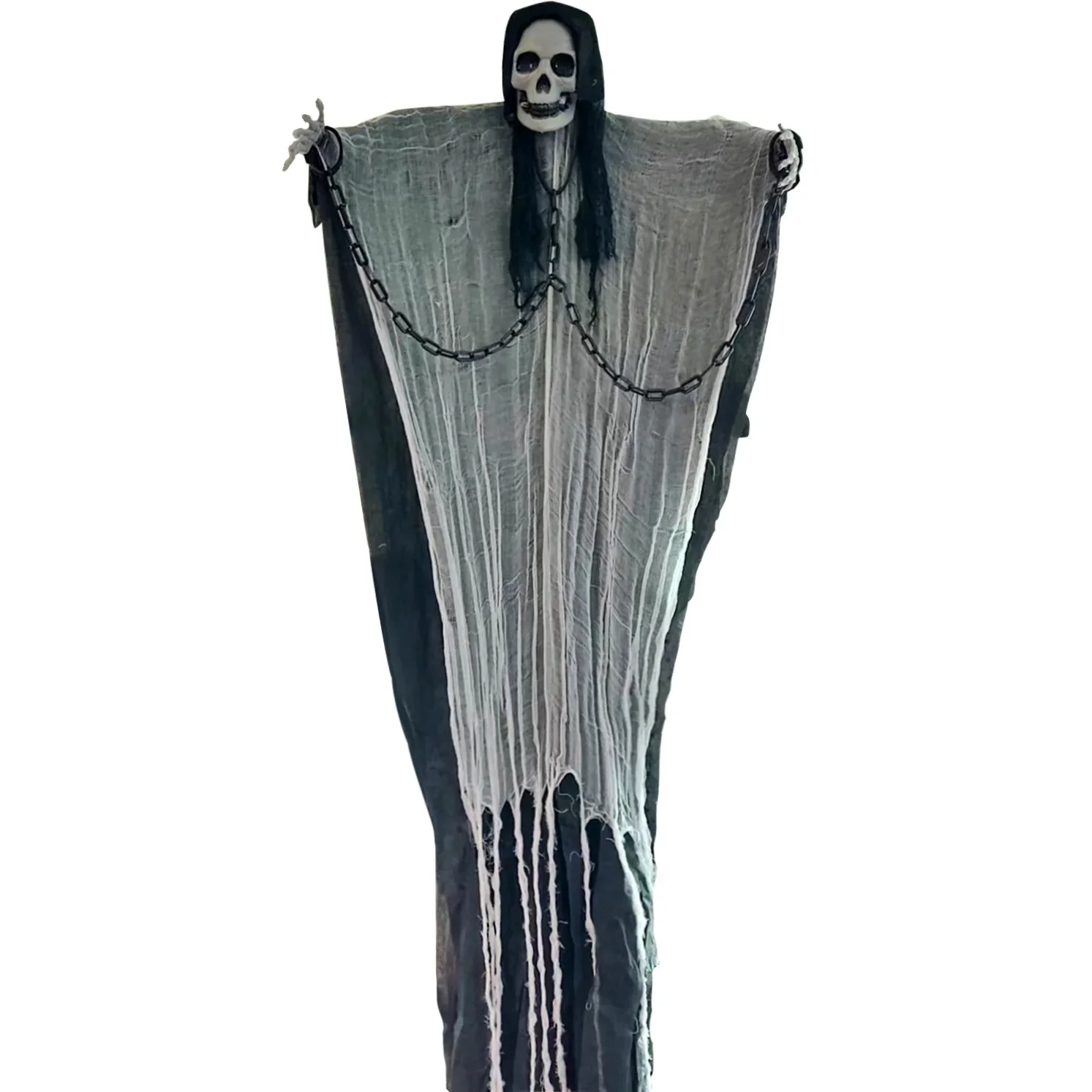 Practical Classic Halloween Props Hanging Ghost Chains Hanging Ghost Festival Pendants Haunted House Decorations Glowing Sound H