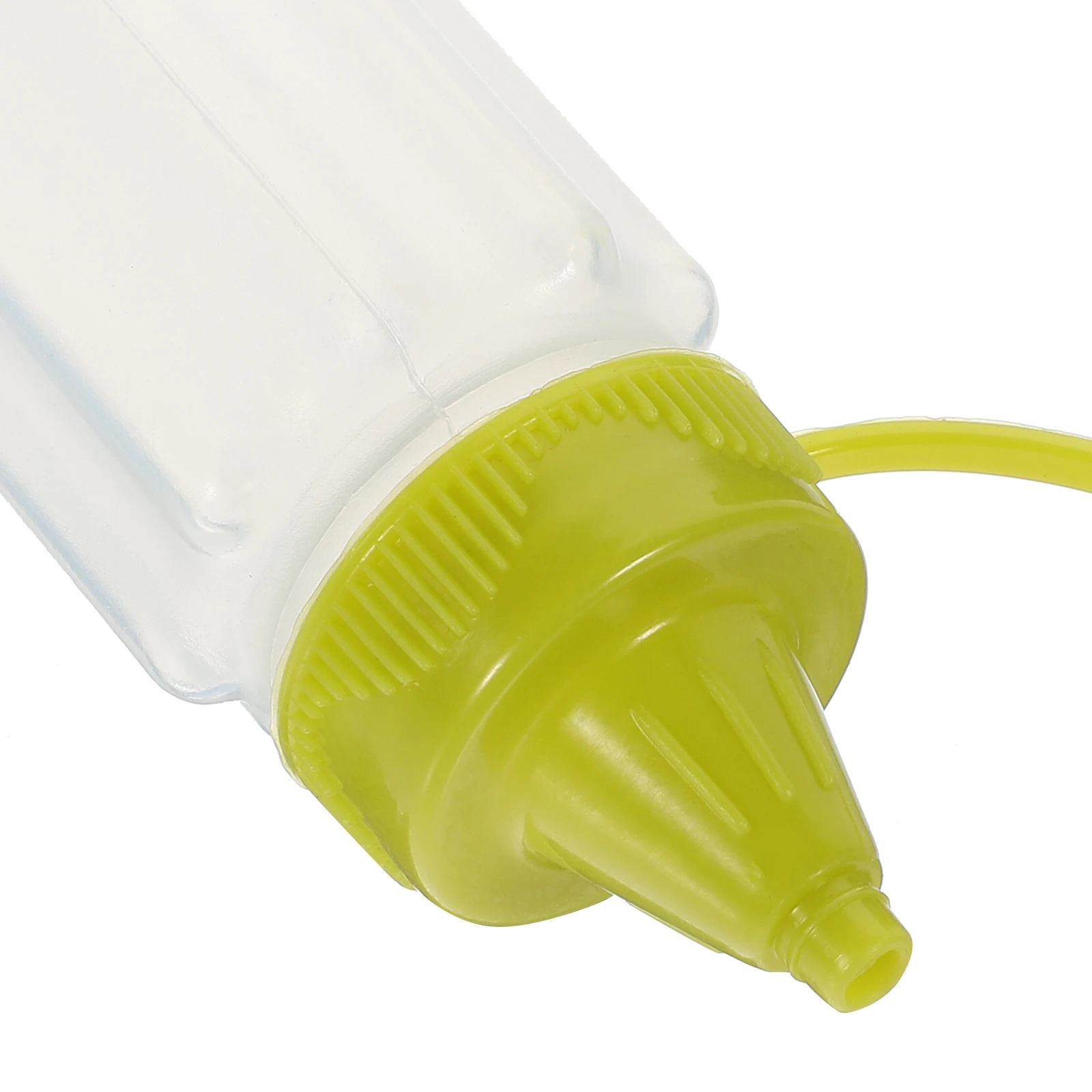 

4 Pcs Yellow Sauce Squeeze Bottles Kitchen Tools Condiment Dispensers Salad Dressing Containers Easy Portable