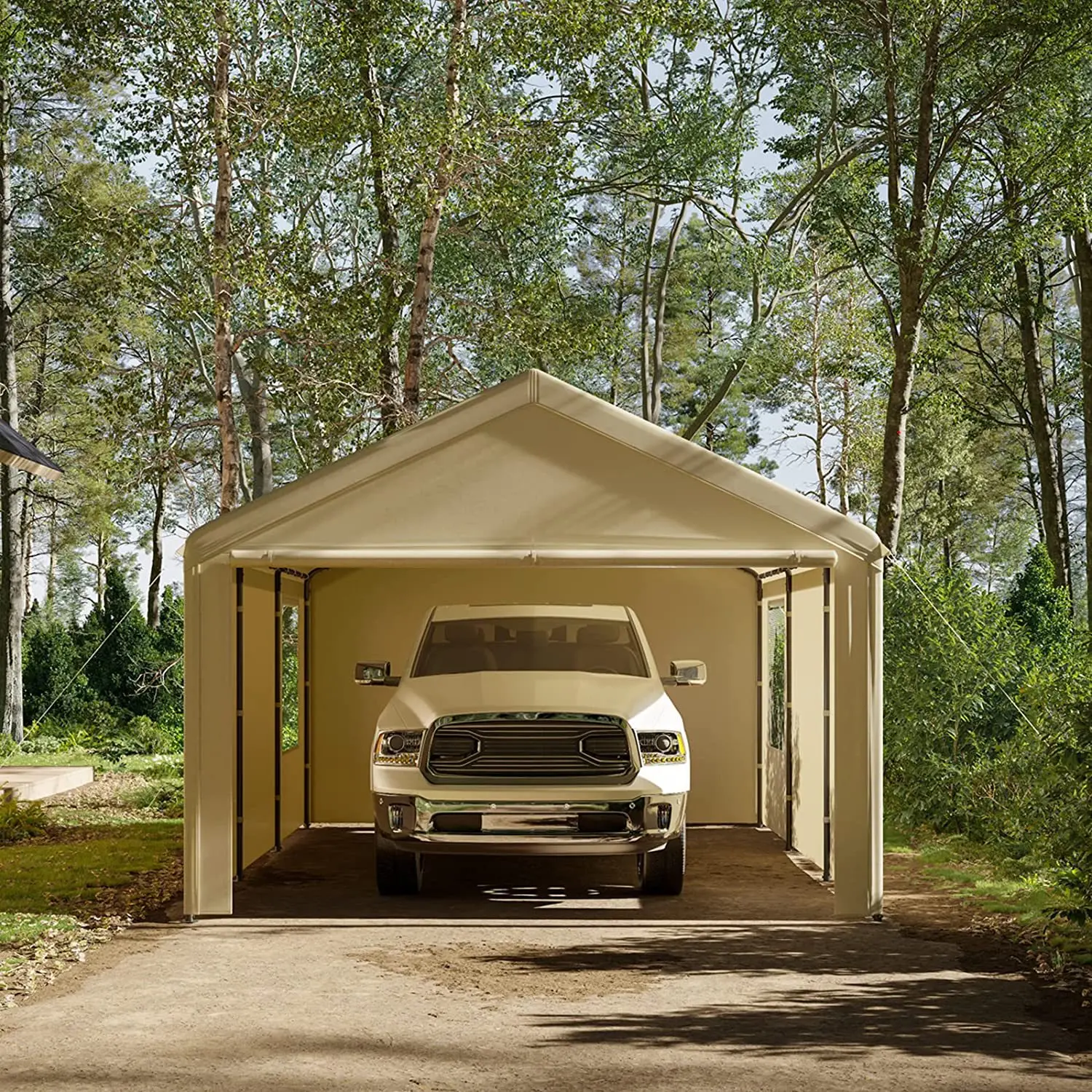 Carport activity sliding tent household mobile car sunshade tent simple folding mobile shed large warehouse canopy