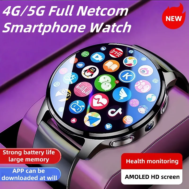 

P68 Smartwatch 4G Android Men's 466x466 500W Dual Camera GPS WIFI Bluetooth 4GB+128GB Heart Rate Monitor