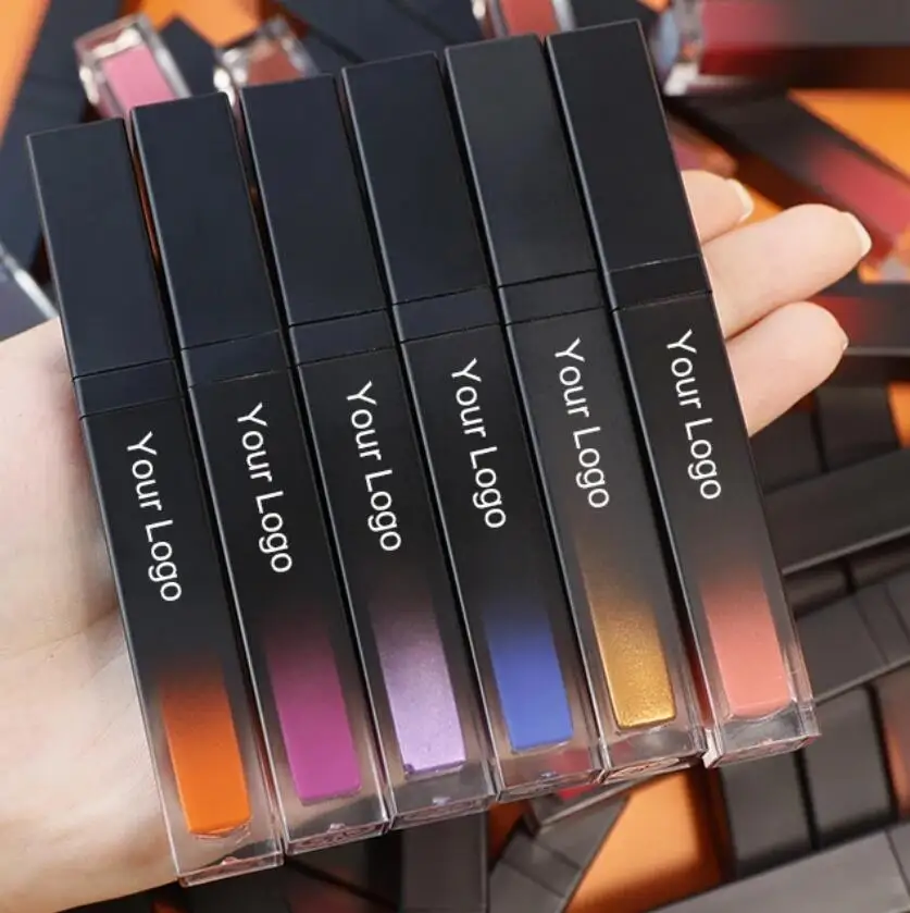 

Matte Velvet Lip Gloss Long Lasting Waterproof Liquid Lipstick Non-Stick Cup Lips Makeup Cosmetics Private Label Wholesale 10pcs