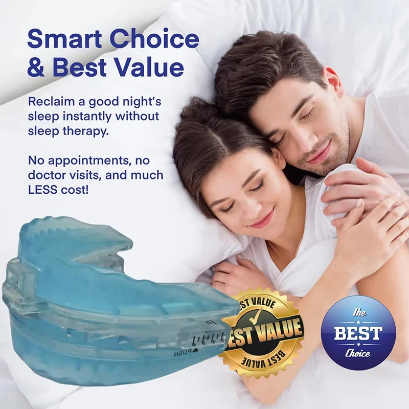 Adjustable Anti Snoring Bruxism Mouth Guard Teeth Apnea Guard Tray Sleeping Aid Mouthguard Health Care Tool To Stop Snoring