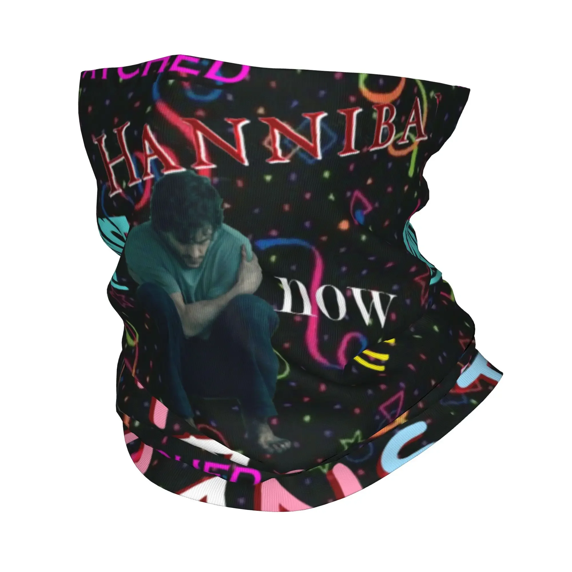 I Watched Hannibal Once Bandana Neck Gaiter for Ski Cycling Women Men Wrap Scarf Now I'm Trans Balaclava Warmer Face Scarf Cover