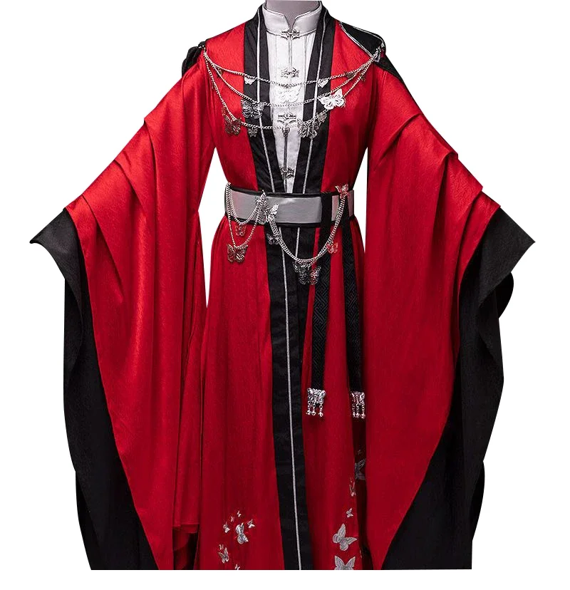 Anime Tian Guan Ci Fu Cosplay Costumes Hua Cheng Cosplay San Lang Red Sets Hua Cheng Uniform Party Halloween Suit