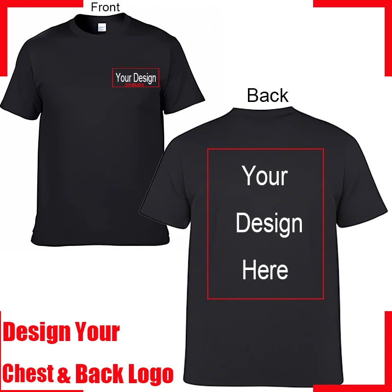 Men's Personalized Cotton T-shirt Custom Text Name Tsihrts Add Your Own Message Fashion men tshirt bigger size 4XL 5XL, image 19