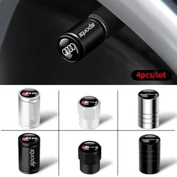 For Audi Sline A4 B7 B8 B9 A3 8P 8V 8L A5 A6 C6 C5 C7 A1 A7 TT Q2L Q3 Q7 Quattro Car Wheel Tire Valve Stem Caps Rim Accessories