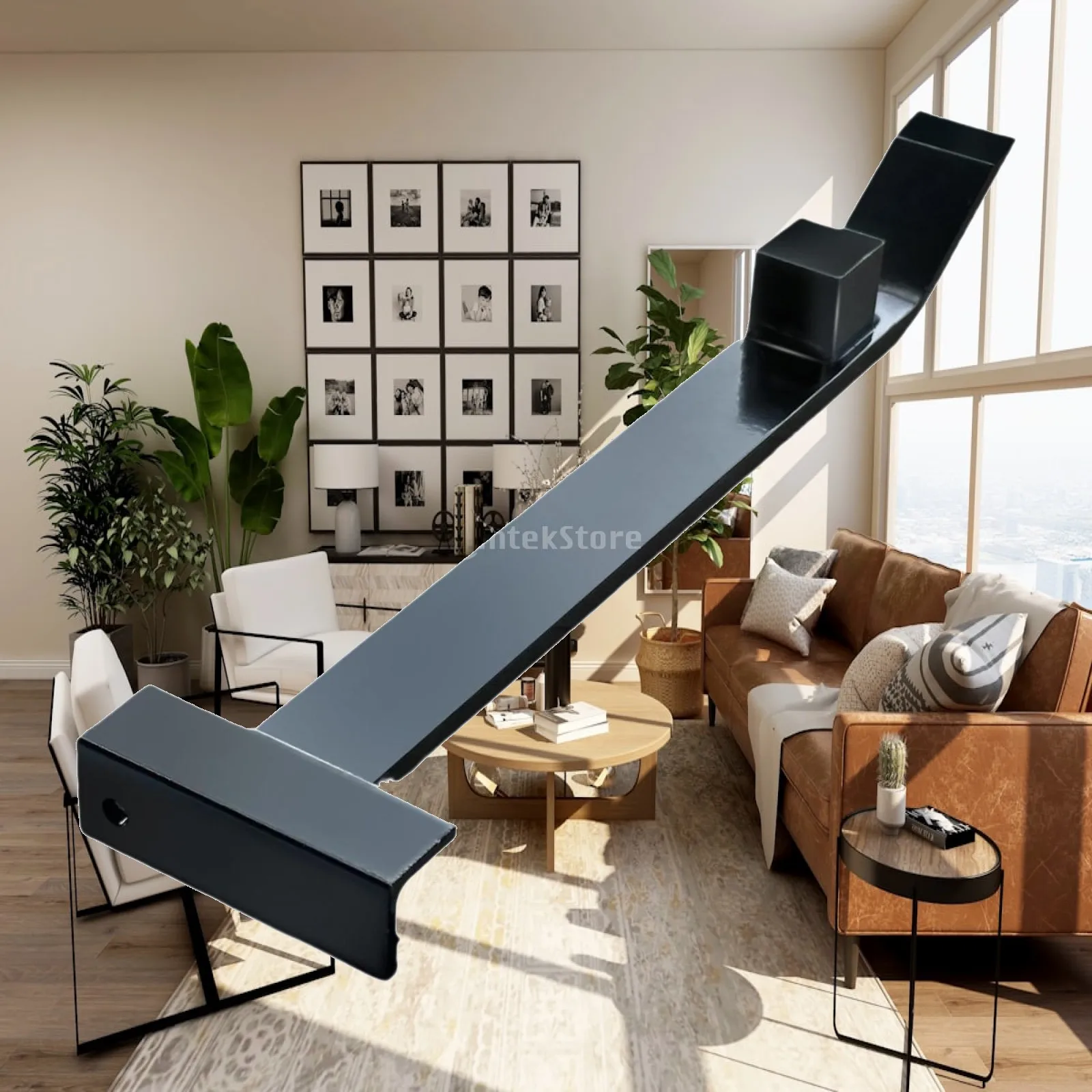 Professional Flooring Installation Tool Sturdy Manganese Steel Pull Bar Precision Slanted Edge Design