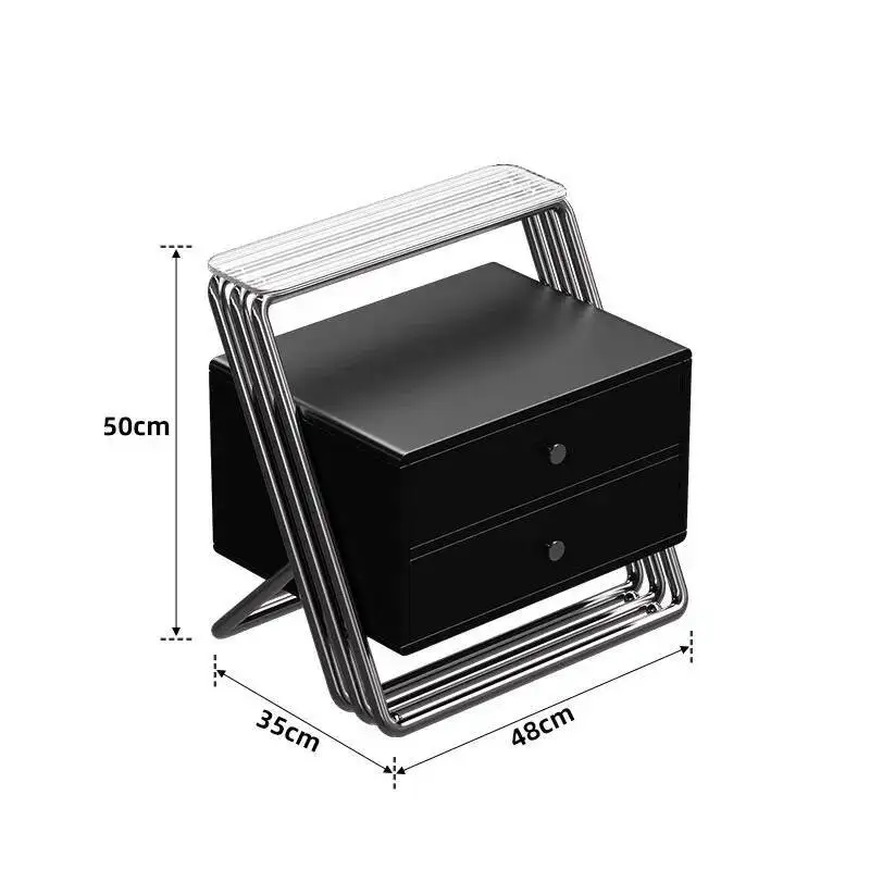 

Drawer Nordic Trendy Nightstand Modern Minimalist Storage Bedside Table Luxury Aesthetic Mesitaa De Noche Bedroom Furniture