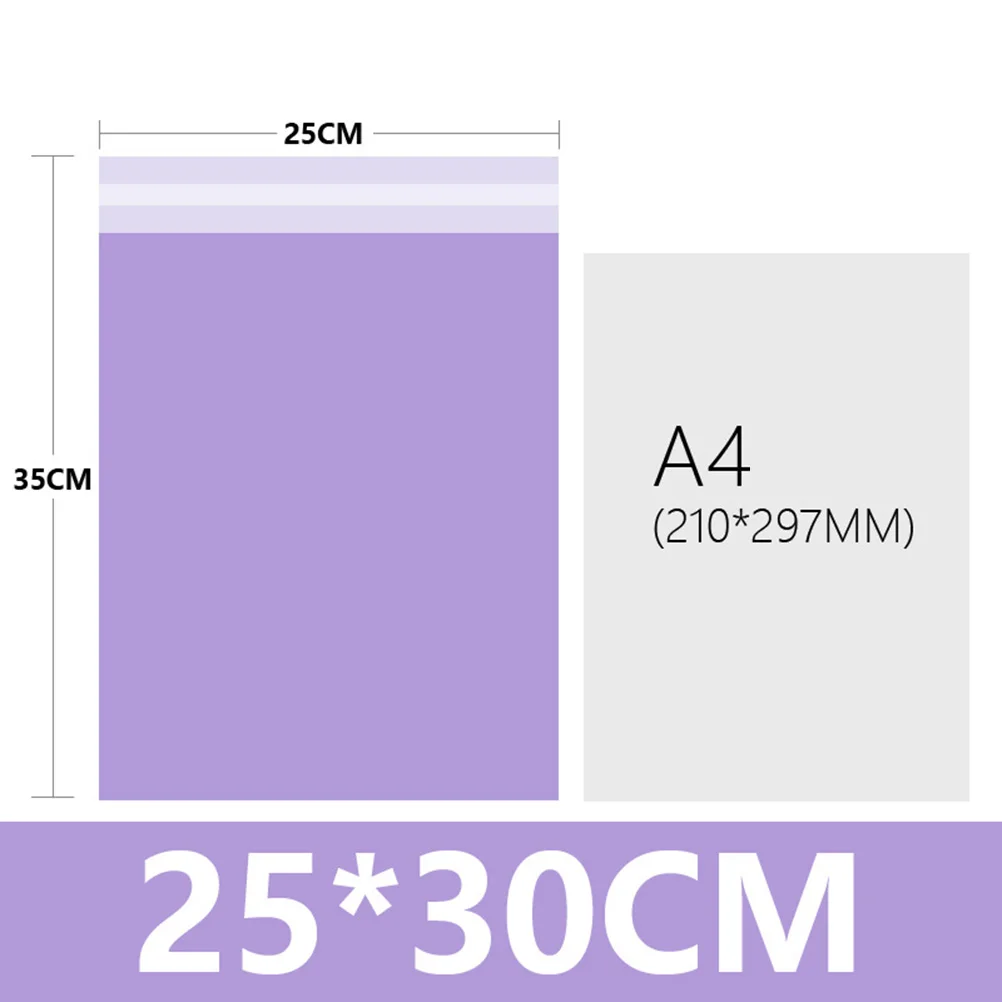 100 pcs 17X30Cm Waterproof Thick Express Packing Bags For Paper File Shipping Eco-Friendly Reusable Strong Seal Dustproof